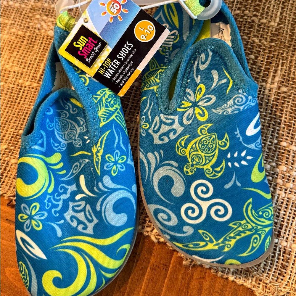 Kids Water Shoes - Blue and Green